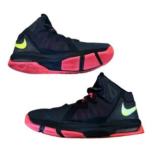 Nike‎ Air Max Basketball Shoes Black Volt Hot Lava Youth 5Y 653754-002